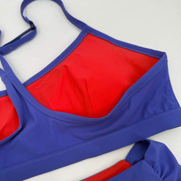 ASICS Beach Volleyball Bikini Set Size Large NEW Reversible UPF Protection NWOT - Picture 9 of 12